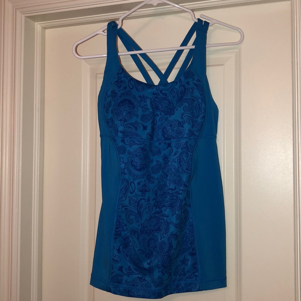 blue Lululemon Tank Top